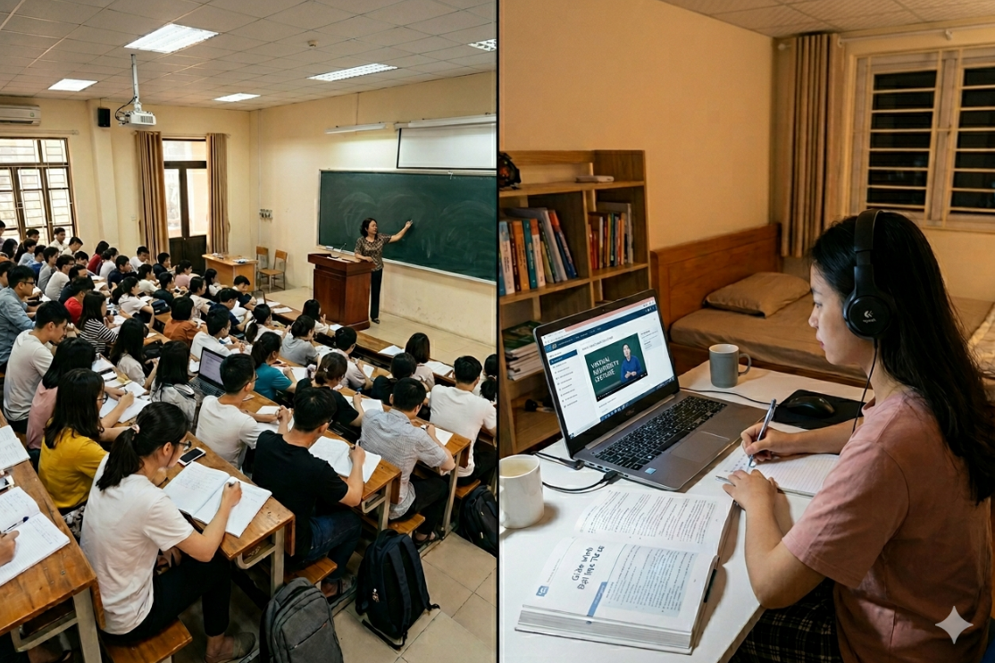 So sánh đại học từ xa và chính quy ngành QTKD dựa chi tiết
